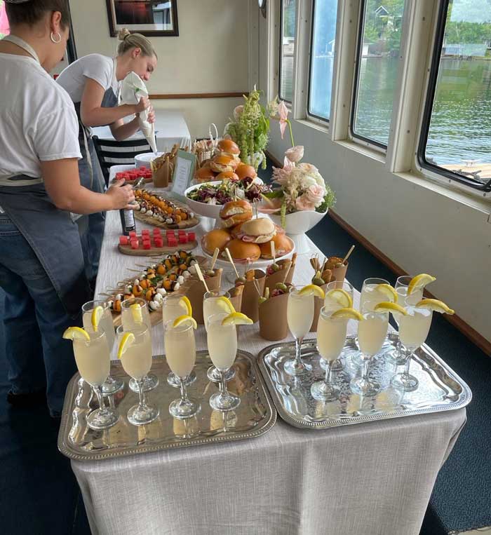 caterers on board - food prep